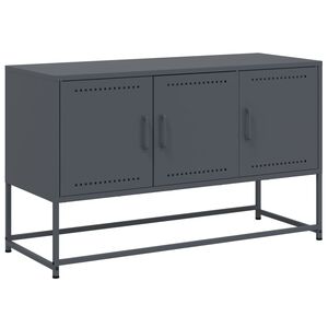 vidaXL Dulap TV, antracit, 100,5x39x60,5 cm, oțel