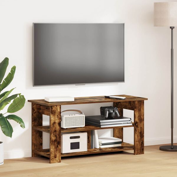 vidaXL Suport pentru TV Stejar fumuriu 100 x 40 x 50 cm