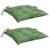 vidaXL Perne de scaun, 2 buc., 40x40x7 cm, textil, model frunze
