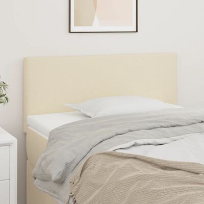 vidaXL Tăblie de pat, crem, 100x5x78/88 cm, piele ecologică