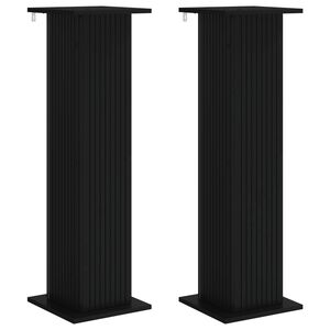 vidaXL Suport pentru plante 2 buc. Negru 30,5 x 30 x 100,5 cm