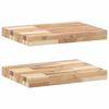 vidaXL Rafturi suspendate 2 buc. 60x30x2 cm lemn masiv acacia netratat