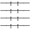 vidaXL Set feronerie pentru uși glisante, negru, 366 cm, oțel