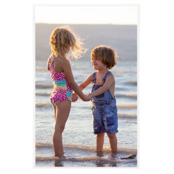 vidaXL Rame foto colaj pentru masă, 3 buc., alb, 13x18 cm, MDF