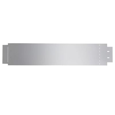 vidaXL Gard de gazon, 10 buc., 100 x 20 cm, oțel galvanizat