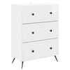 vidaXL Dulap cu sertare Alb foarte lucios 66 x 34,5 x 90 cm