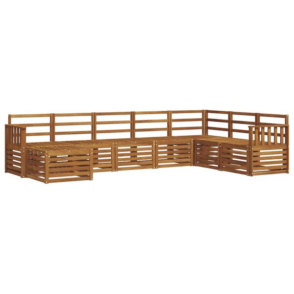 vidaXL Seturi de canapele 8 pcs natural Lemn Solid de Acacia