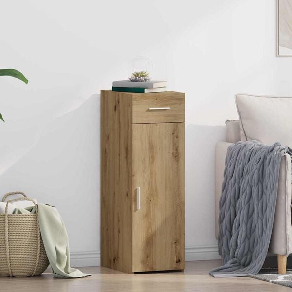 vidaXL Bufet cu sertar Stejar Artizanal 30 x 42,5 x 93 cm