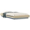 vidaXL Cadru de pat cu LED Stejar Sonoma 80 x 200 cm Lemn prelucrat