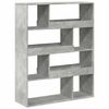 vidaXL Bibliotecă, gri beton, 100x33x125,5 cm, lemn prelucrat