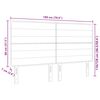 vidaXL Tăblie cap cu headboard Gri &icirc;nchis 180 cm Piele artificială