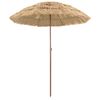 vidaXL Parasol de Plajă 160 x 160 x 196 cm Poliester și oțel natural