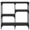 vidaXL Masă de consolă Stejar Negru 80 x 29 x 75 cm Lemn compozit