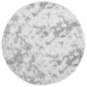 vidaXL Covor shaggy cu pom &icirc;nalt, NAVARRA, gri argintiu, 100x100 cm