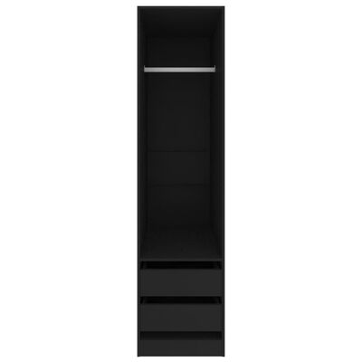 vidaXL Șifonier cu sertare, negru, 50 x 50 x 200 cm, PAL