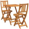 vidaXL Set bistro 3 buc. Ulei Natural Lemn Solid de Acacia