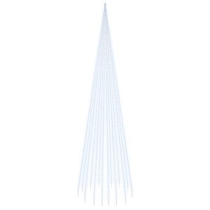 vidaXL Brad de Crăciun pe catarg, 1134 LED-uri, alb rece, 800 cm
