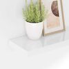 vidaXL Rafturi de perete, 4 buc., alb extralucios, 50x23x3,8 cm, MDF