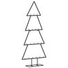vidaXL Brad de Crăciun din metal pentru decor, negru, 90 cm