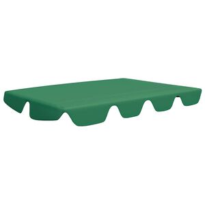 vidaXL Copertină de rezervă leagăn grădină, verde, 188/168x145/110cm