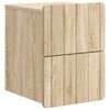 vidaXL Dulap de noapte suspendat Stejar Sonoma 33 x 34,5 x 43 cm