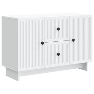 vidaXL Bufet cu sertar Alb 89 x 34,5 x 60 cm Lemn prelucrat