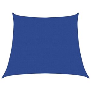 vidaXL P&acirc;nză parasolar, albastru, trapez, 3/4x3 m, HDPE, 160 g/m&sup2;