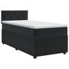 vidaXL Pat boxspring cu saltea Gri deschis 90 x 190 cm Catifea