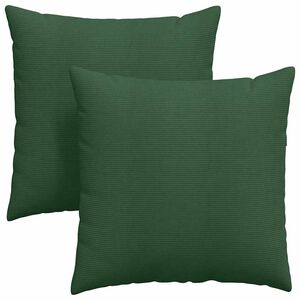 vidaXL Perne pentru canapea 2 pcs Verde &icirc;nchis 60 x 60 cm