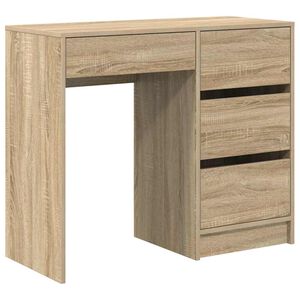 vidaXL Birou Stejar Sonoma Lemn prelucrat 90 x 37.5 x 75 cm