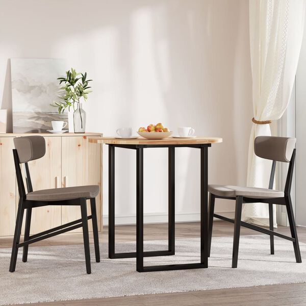 vidaXL Blat de masă rotund, Ø80x2 cm, lemn masiv de acacia