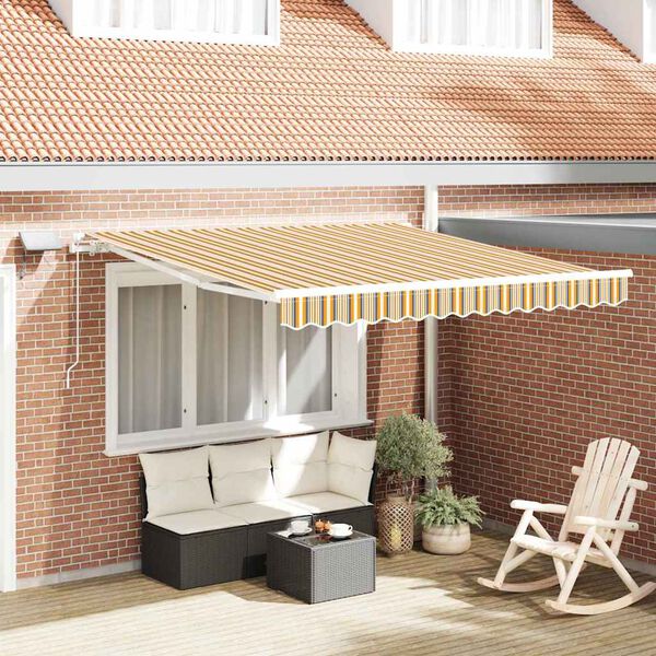 vidaXL Cortina Retractabilă cu Manual 350 x 250 cm țesătură