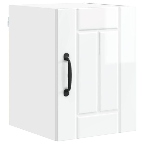 vidaXL Dulap de bucătărie Alb lucios 30 x 31 x 40 cm Lemn compozit