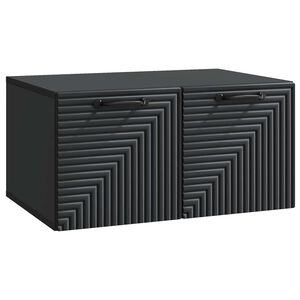 vidaXL Oglindă TV montată pe perete Pe perete Negru 59,5 x 41 x 30 cm