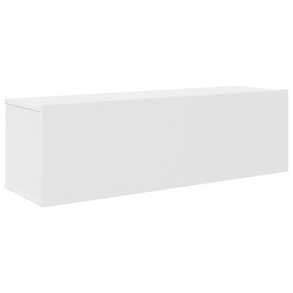 vidaXL Set dulap TV, 7 piese, alb, lemn prelucrat