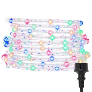 vidaXL Lumină cu sfoară cu lumini de fr&acirc;nghie Multicolour 100 m PVC