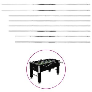vidaXL Tije pentru masa de fotbal, 8 buc., 15,9 mm