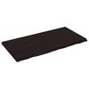 vidaXL Blat de baie, maro &icirc;nchis, 120x60x(2-4) cm, lemn masiv tratat