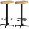 vidaXL Scaune de bar, 2 buc., 76 cm, lemn masiv de mango