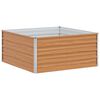 vidaXL Strat &icirc;nălțat de grădină Maro deschis 100 x 100 x 45 cm