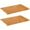 vidaXL Covoraș de baie Simplu Maro 60 x 40 cm Lemn Solid de Acacia