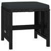 vidaXL Set mobilier de grădină cu perne, 21 piese, negru, poliratan