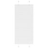 vidaXL Jaluzea plisată alb 60x100 cm Lățime țesătură 59,4cm poliester