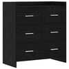 vidaXL Bufet Stejar Negru 75 x 33 x 80 cm Lemn prelucrat