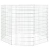 vidaXL Țarc pentru animale crescute &icirc;n libertate, cu 8 panouri, 54x100 cm, fier galvanizat