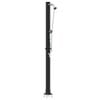 vidaXL Duș Solar Extern Negru 217 cm PVC și Aluminiu
