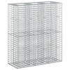vidaXL Pat ridicat din gabion 2 buc. 130 x 50 x 150 cm Oțel Galvanizat