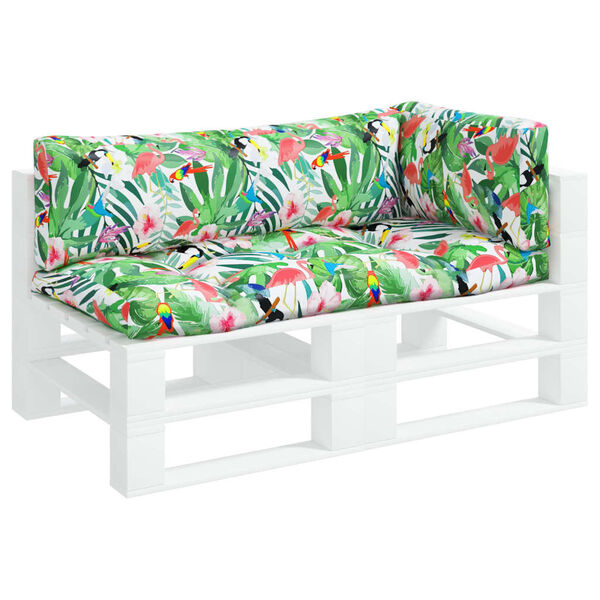 vidaXL Perne pentru paleți, 3 buc., multicolor, țesătură oxford