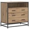vidaXL Dulap cu sertare 3-Drawer Stejar artizanal 70 x 41 x 70 cm
