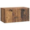 vidaXL Oglindă TV montată pe perete 59,5 x 31 x 30 cm Lemn vechi